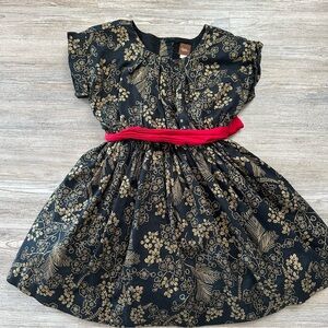 Tea Collection black and gold dress